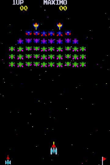 Obr.1 - Hra Galaxian