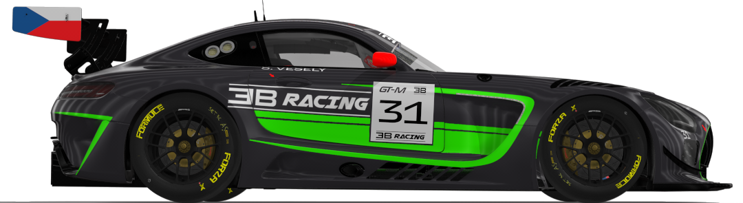 Auto týmu East Block Racing White