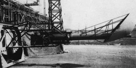 102mm dělo umístěno v P.108A